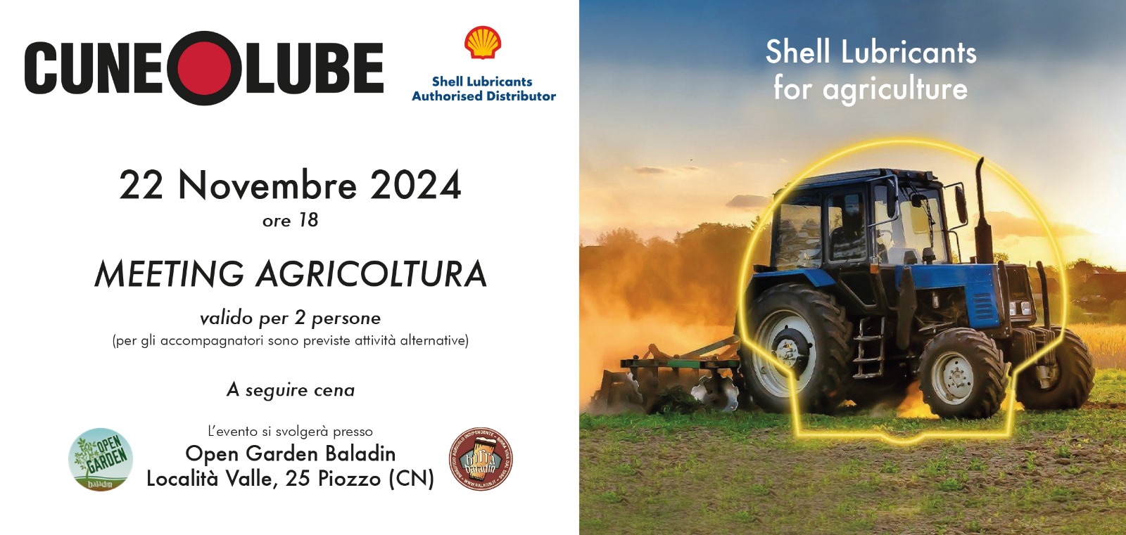 Meeting Agricoltura: Innovazione e Sostenibilità per il Settore Agricolo con Cuneo Lube e Shell